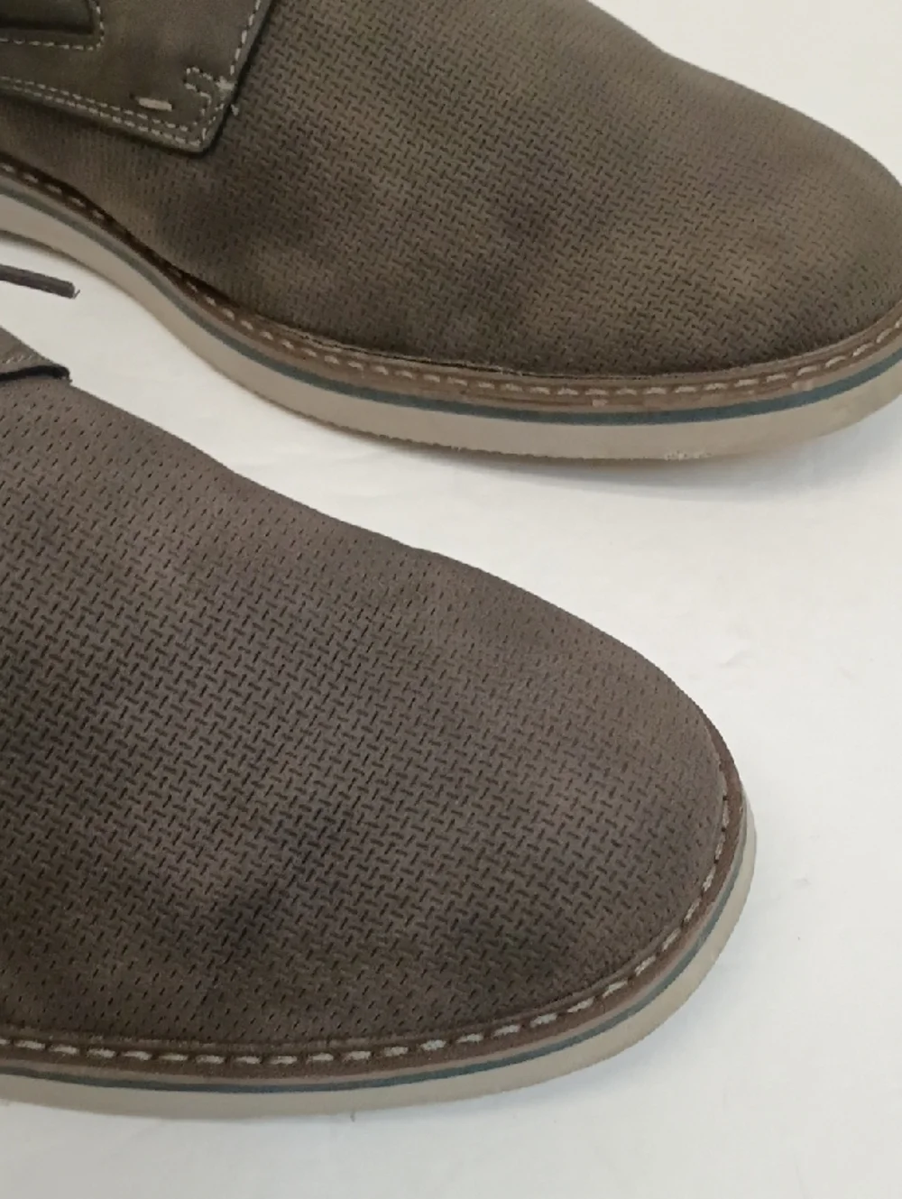 Nunn Bush Gray Suede Lace Up Oxford Shoes Comfort Casual Size 12